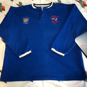 Vintage Patriots Crewneck Henley sweater